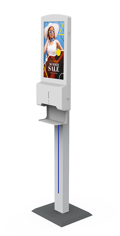 AVL Handgel dispenser met 22 inch display
